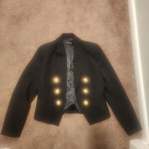 Noli Yoga Gabrielle Double Breasted Blazer - Black, Sz M